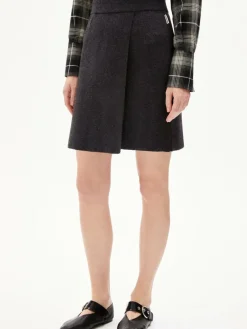 ARMEDANGELS Röcke*Damen Minirock mit Wollanteil - Darlaa anthrazit meliert