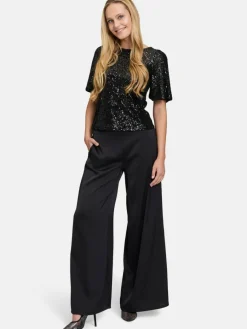 Vera Mont Hosen*Damen Modern fit Hose schwarz uni