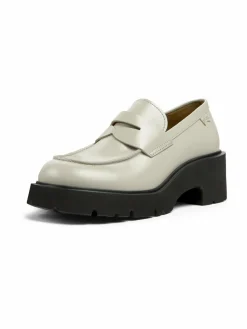 Camper Slipper*Damen Mokassins - Milah grau uni