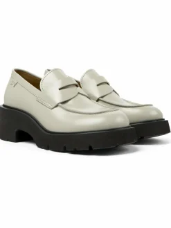 Camper Slipper*Damen Mokassins - Milah grau uni