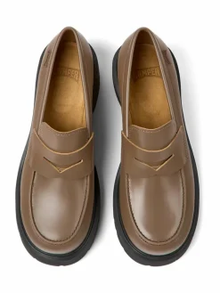 Camper Slipper*Damen Mokassins - Milah braun uni