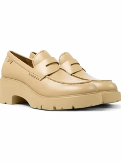 Camper Slipper*Damen Mokassins - Milah beige uni