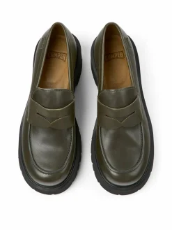 Camper Slipper*Damen Mokassins - Milah grün uni