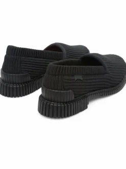 Camper Slipper*Damen Mokassins - Pix schwarz uni