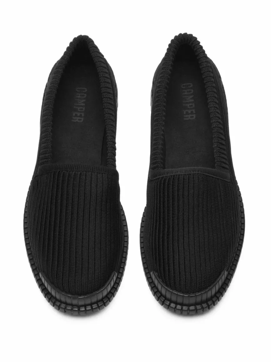 Camper Slipper*Damen Mokassins - Pix schwarz uni