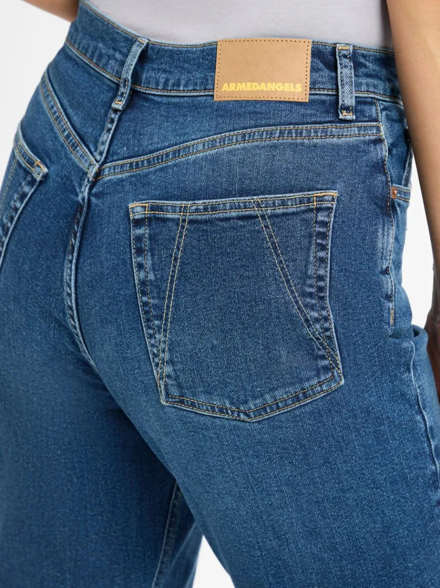 ARMEDANGELS Jeans*Damen Mom Jeans - Mairaa blue stone uni