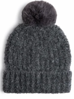 Marie Lund Mützen & Hüte*Damen Mütze grau uni