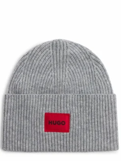 HUGO Mützen & Hüte*Damen Mütze - Saffa grau uni