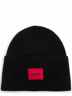 HUGO Mützen & Hüte*Damen Mütze - Saffa schwarz uni
