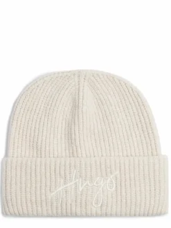 HUGO Mützen & Hüte*Damen Mütze - Socialy weiß uni