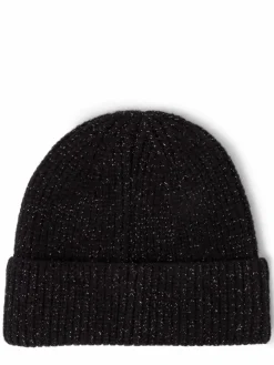 Vila Mützen & Hüte*Damen Mütze - Vikody schwarz silber meliert