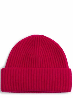 Marie Lund Mützen & Hüte*Damen Mütze aus Kaschmir pink uni