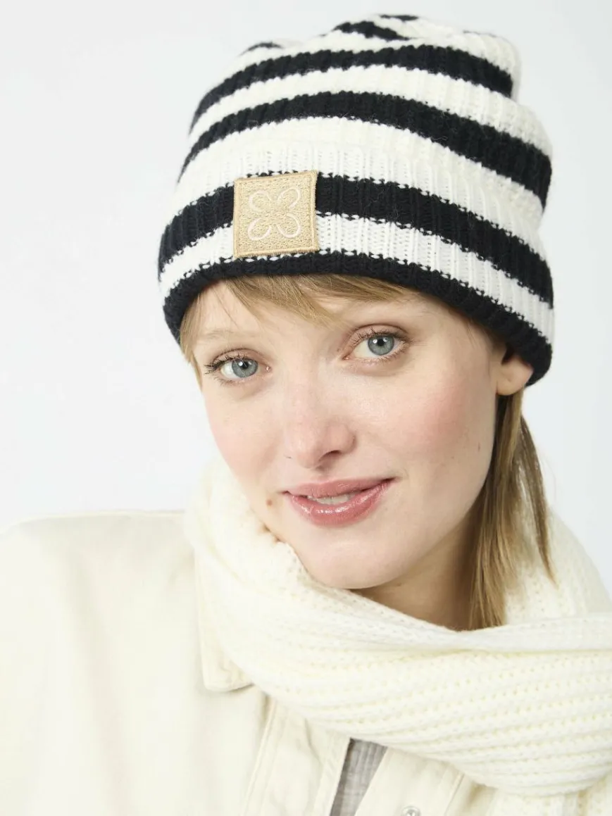 Codello Mützen & Hüte*Damen Mützen weiß gestreift