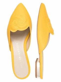 Viktoria Moser Slipper*Damen Mules gelb uni