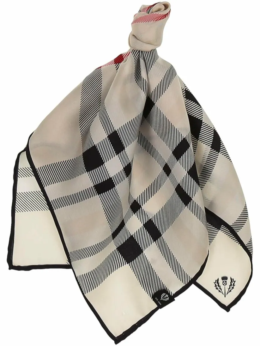 Fraas Schals & Tücher*Damen Nickituch beige kariert