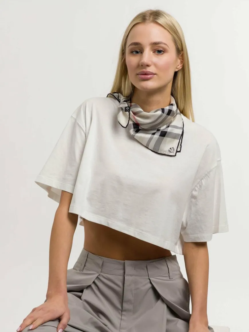 Fraas Schals & Tücher*Damen Nickituch beige kariert