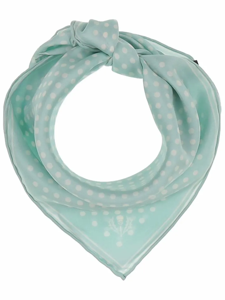 Fraas Schals & Tücher*Damen Nickituch türkis gemustert