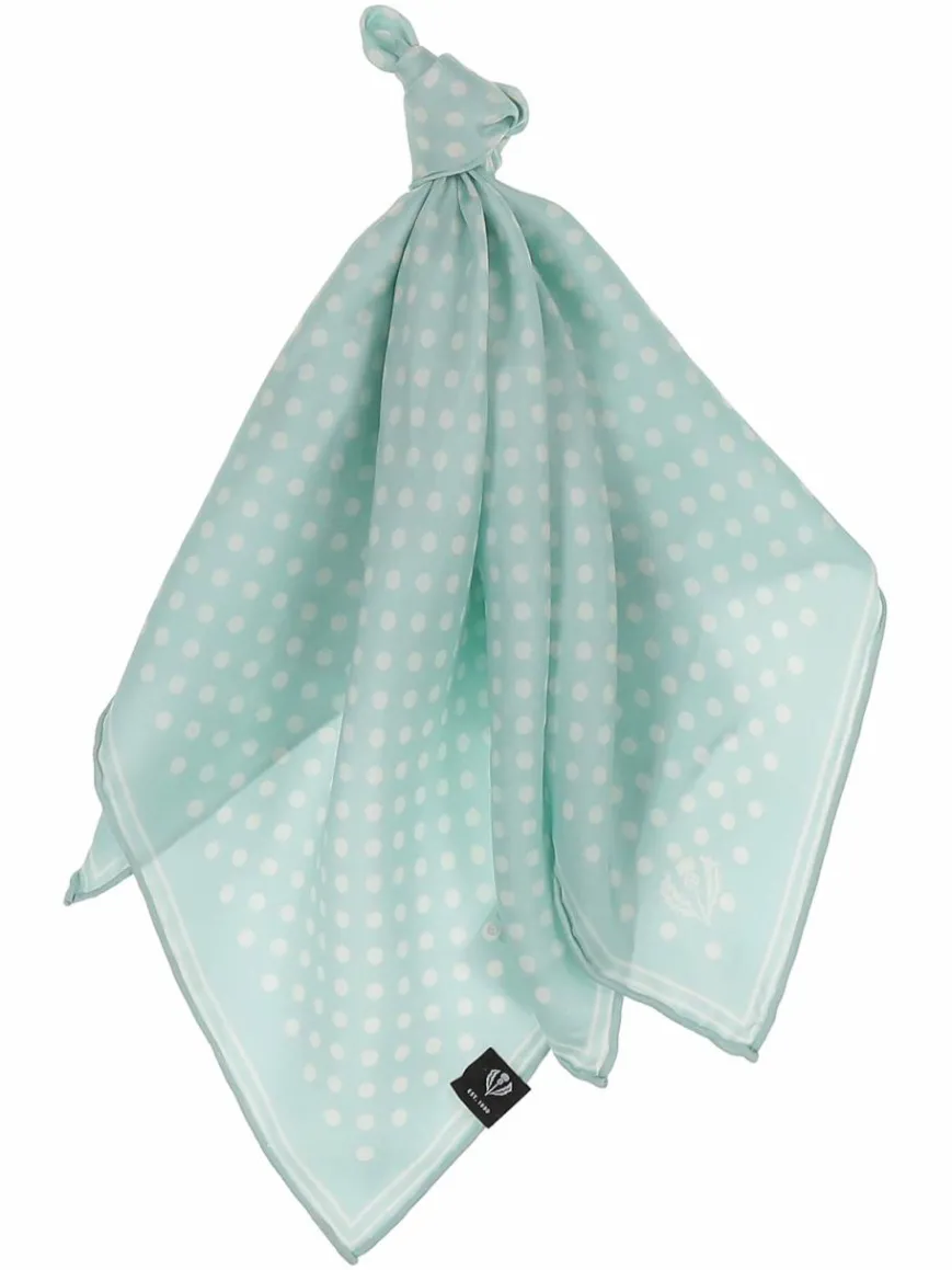 Fraas Schals & Tücher*Damen Nickituch türkis gemustert