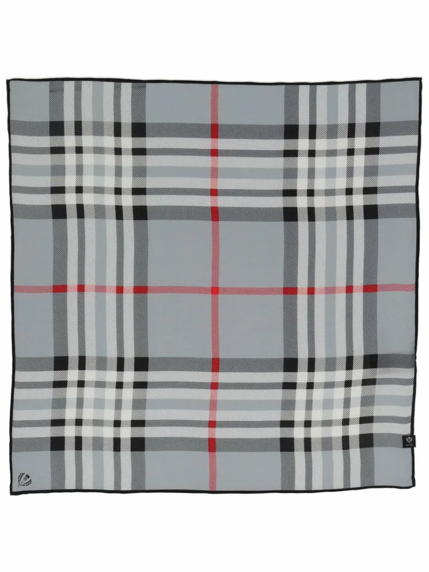 Fraas Schals & Tücher*Damen Nickituch grau kariert