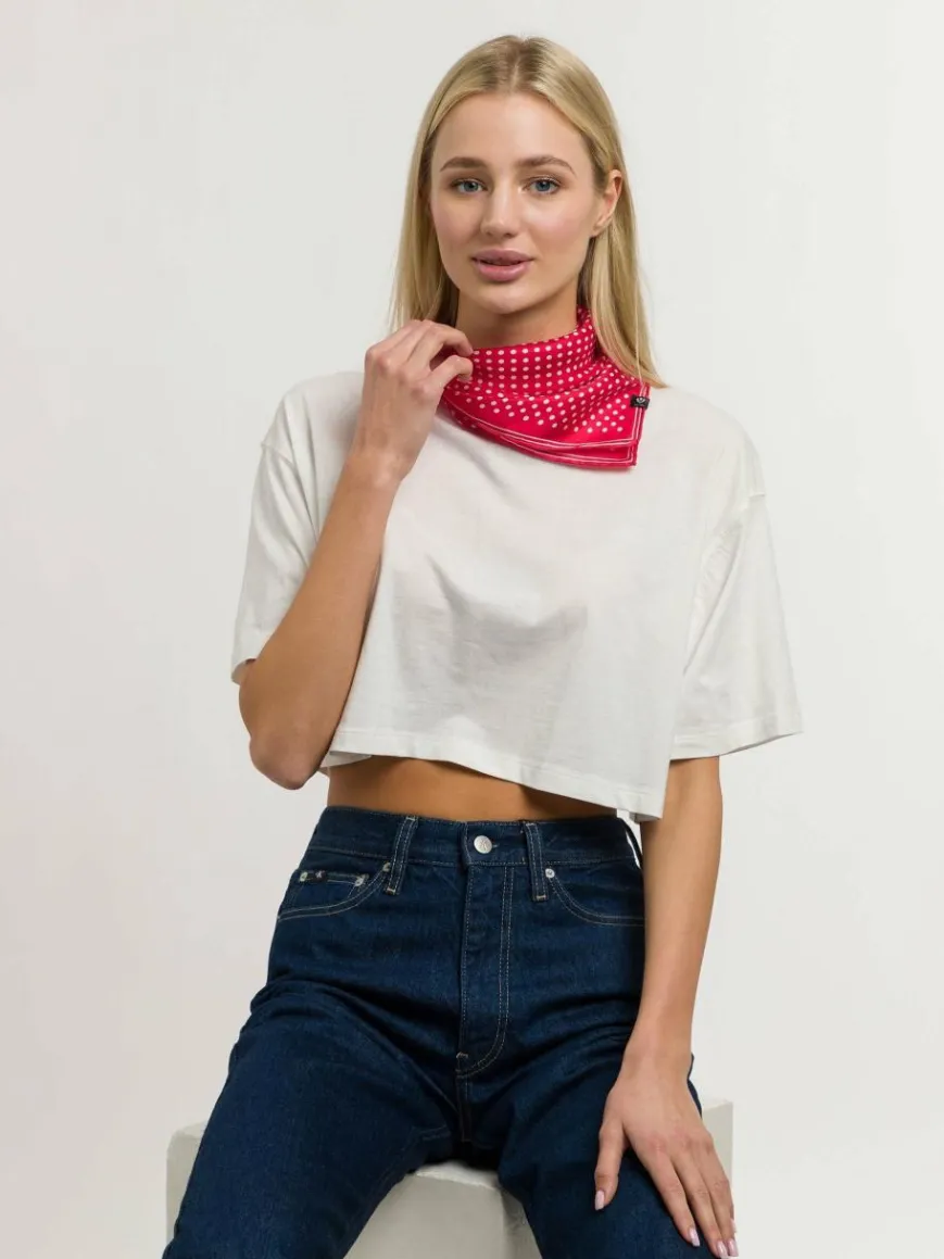 Fraas Schals & Tücher*Damen Nickituch rot gemustert