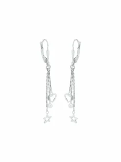 amor Schmuck*Damen Ohrhänger silber uni