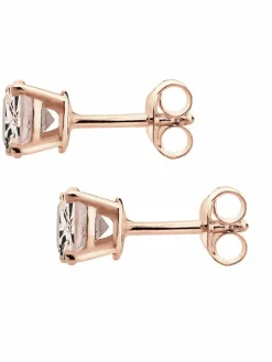 Elli Schmuck*Damen Ohrringe rosa uni