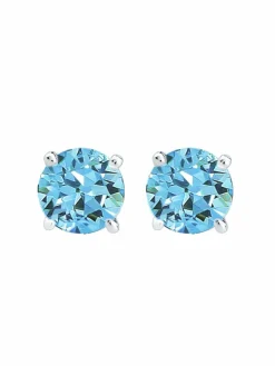 Elli Schmuck*Damen Ohrringe blau uni