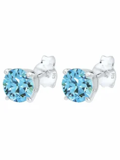 Elli Schmuck*Damen Ohrringe blau uni