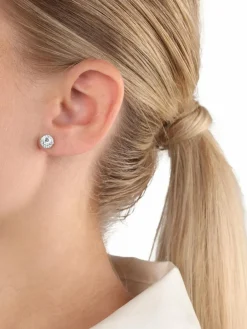 amor Schmuck*Damen Ohrstecker weiß uni