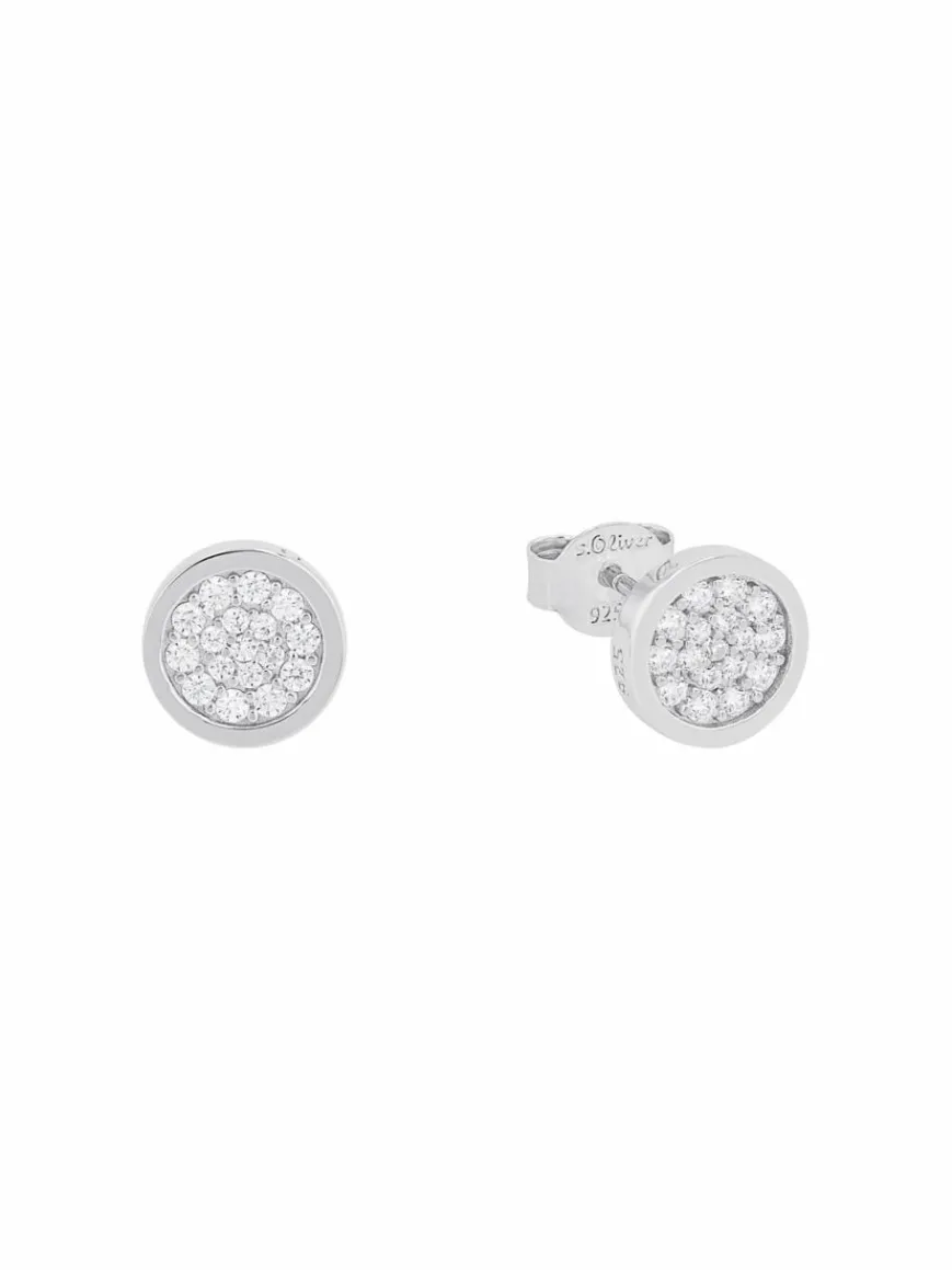 s.Oliver Schmuck*Damen Ohrstecker silber uni