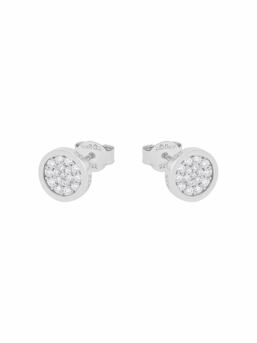 s.Oliver Schmuck*Damen Ohrstecker silber uni