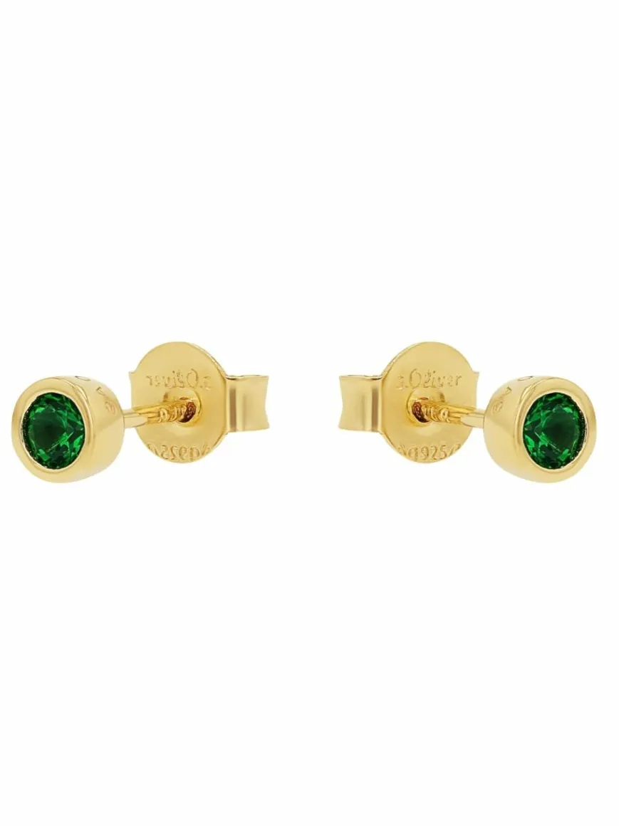 s.Oliver Schmuck*Damen Ohrstecker gold uni