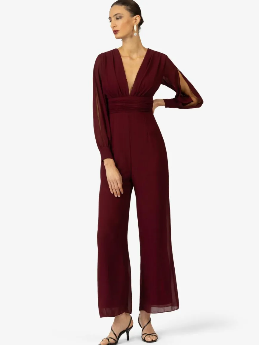 Kraimod Hosen*Damen Overall bordeaux uni