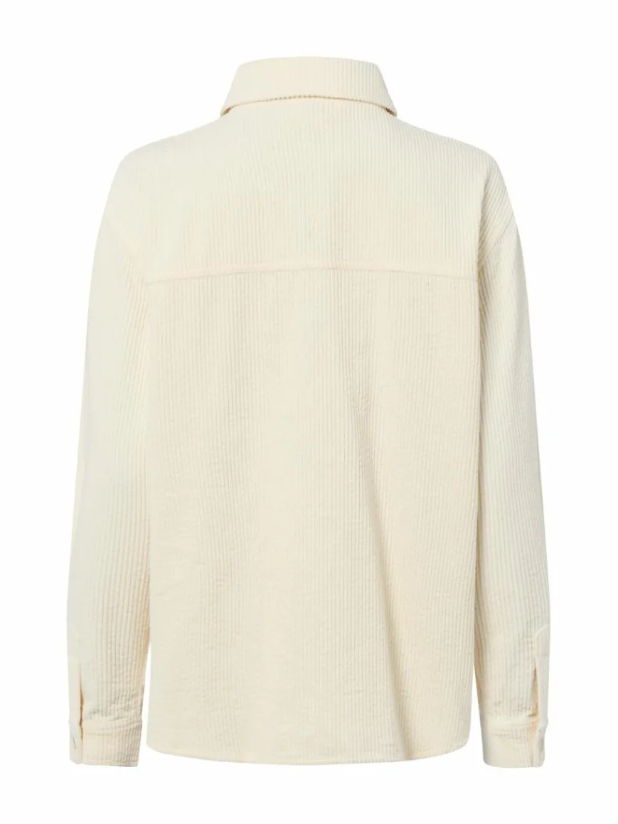 Marie Lund Collection Jacken & Westen|Blusen*Damen Overshirt ecru uni