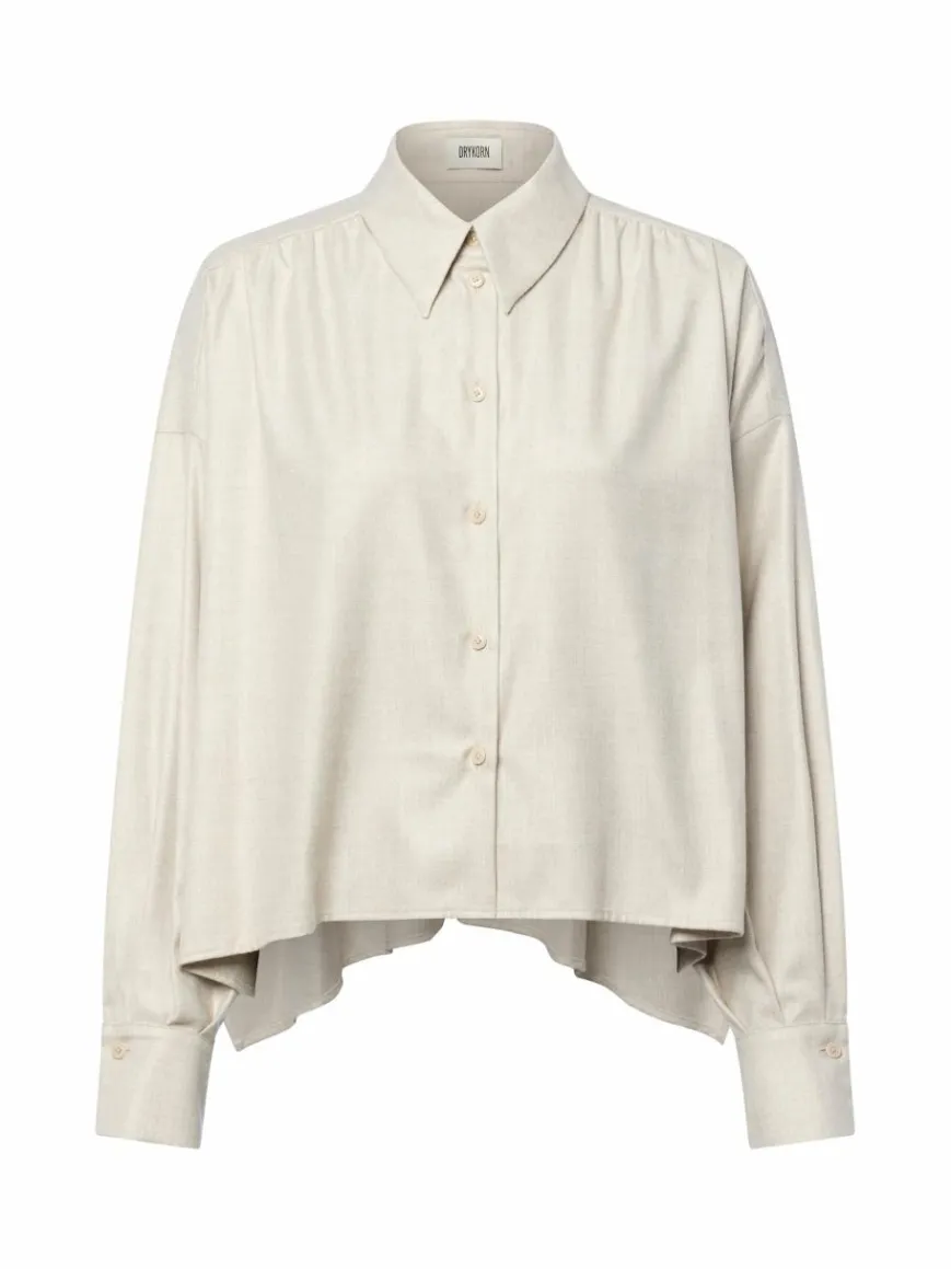 Drykorn Blusen*Damen Oversize-Bluse - Flanna beige meliert