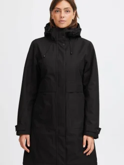 North Bend Jacken & Westen*Damen Parka schwarz uni