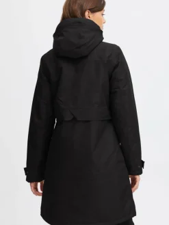 North Bend Jacken & Westen*Damen Parka schwarz uni