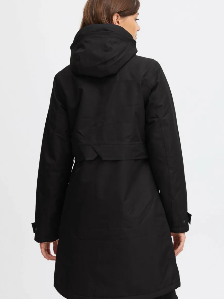 North Bend Jacken & Westen*Damen Parka schwarz uni