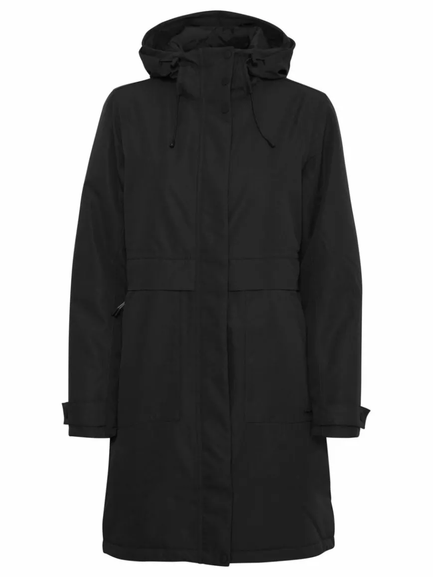 North Bend Jacken & Westen*Damen Parka schwarz uni