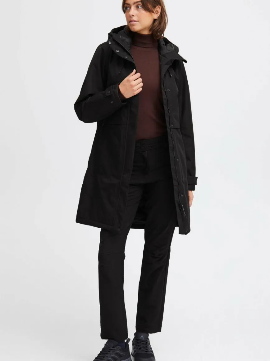 North Bend Jacken & Westen*Damen Parka schwarz uni