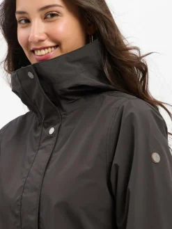 Didriksons Jacken & Westen*Damen Parka schwarz uni