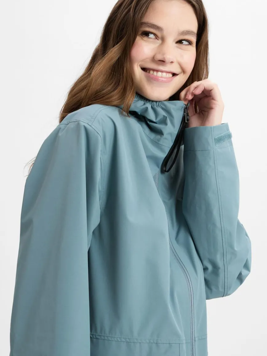 Didriksons Jacken & Westen*Damen Parka - Eliana petrol uni