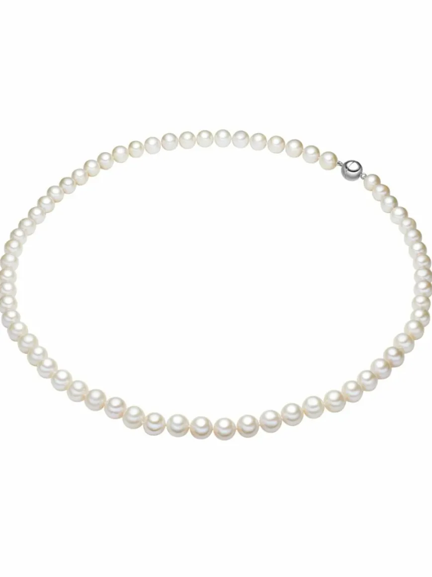 Valero Pearls Schmuck*Damen Perlen-Kette weiß uni