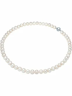 Valero Pearls Schmuck*Damen Perlen-Kette - Classic weiß uni
