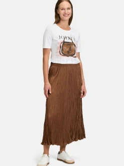 Betty Barclay Röcke*Damen Plisseerock braun nougat uni