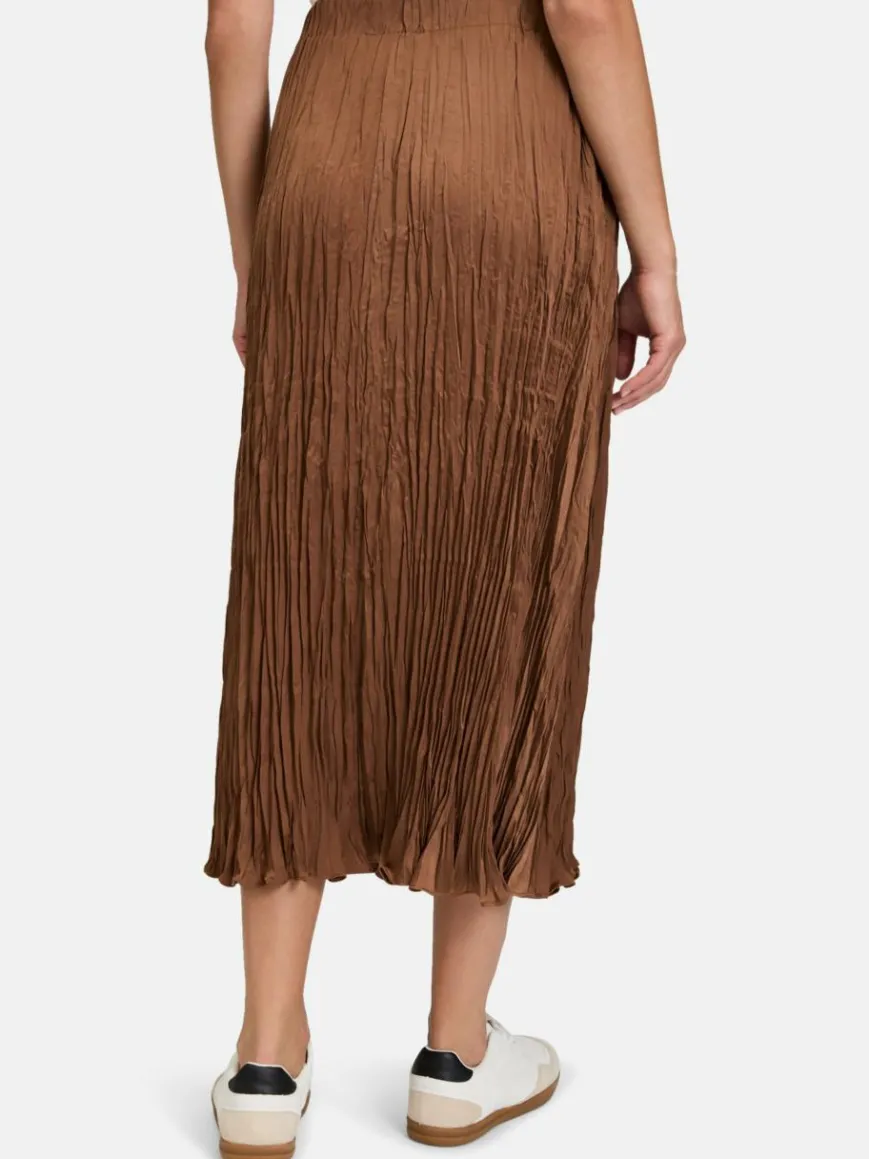 Betty Barclay Röcke*Damen Plisseerock braun nougat uni