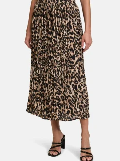 Betty Barclay Röcke*Damen Plisseerock schwarz mehrfarbig gemustert