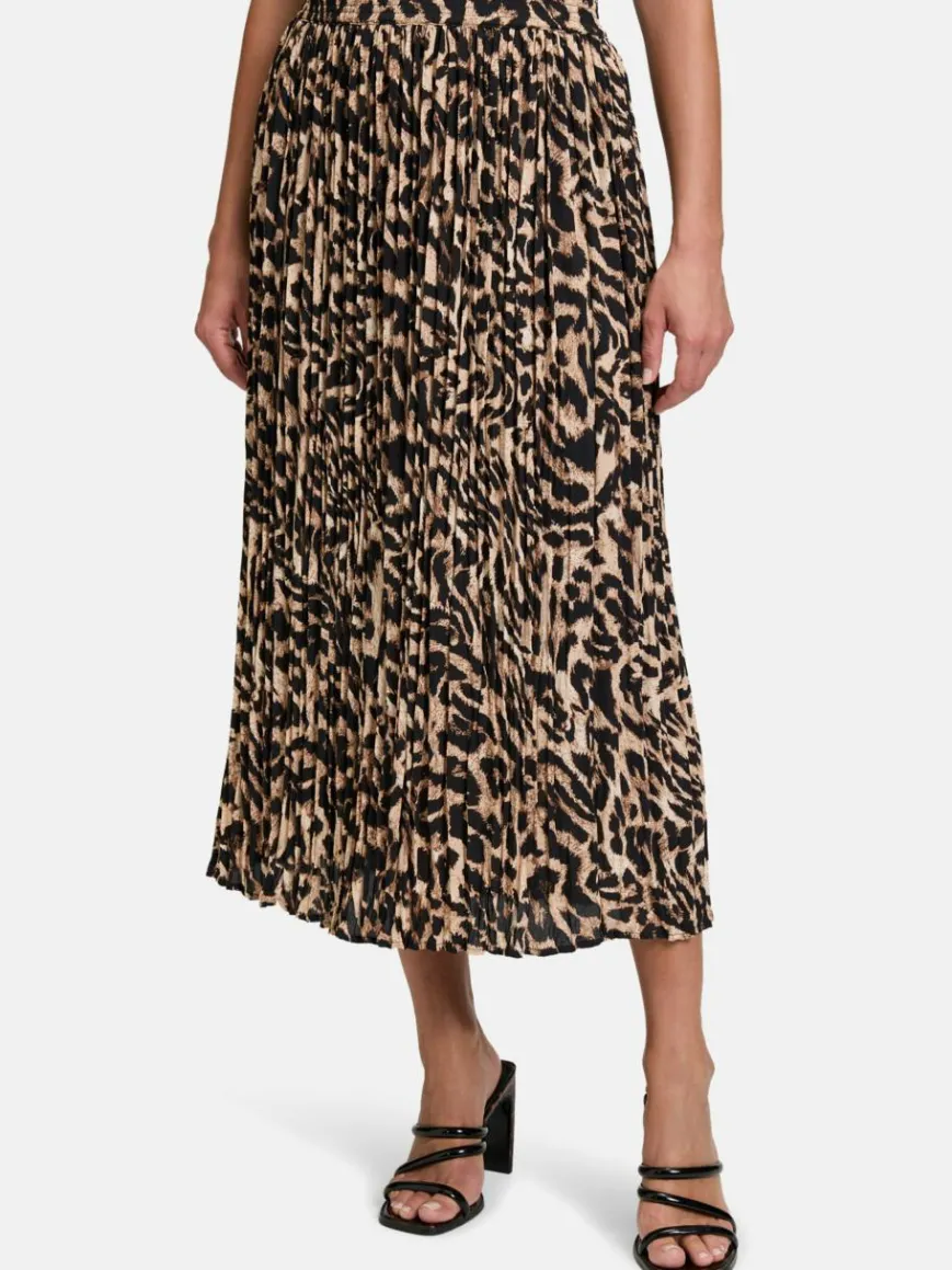 Betty Barclay Röcke*Damen Plisseerock schwarz mehrfarbig gemustert