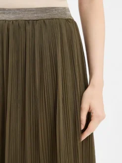 Nümph Röcke*Damen Plisseerock - Numea oliv uni