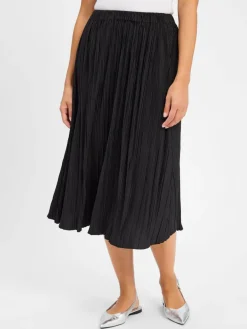 Samsøe Samsøe Röcke*Damen Plisseerock - Uma schwarz uni
